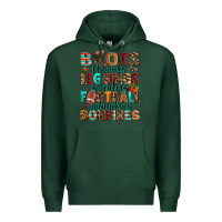 Sports Green boots flannels Premium Hoodie - AdoDesignShop