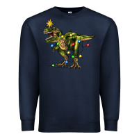 Navy tree rex christmas Premium Sweatshirt - Zillion Design Studio