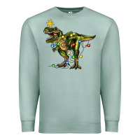 Seafoam tree rex christmas Premium Sweatshirt - Zillion Design Studio