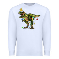 White tree rex christmas Premium Sweatshirt - Zillion Design Studio