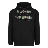 Black a woman who knows her worth is dangerous Heavyweight Hoodie - MaliasSmallBusiness