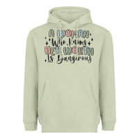 Matcha a woman who knows her worth is dangerous Heavyweight Hoodie - MaliasSmallBusiness