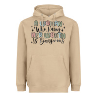 Mushroom a woman who knows her worth is dangerous Heavyweight Hoodie - MaliasSmallBusiness