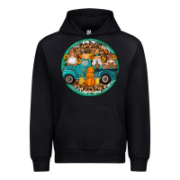 Black fall gnomes round earrings 3 Urban Hoodie - Artiststas