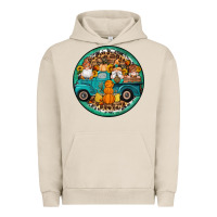 Pigment French Oak fall gnomes round earrings 3 Urban Hoodie - Artiststas