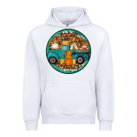 White fall gnomes round earrings 3 Urban Hoodie - Artiststas