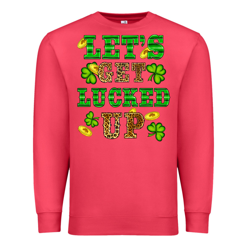 St Patricks Day Lets Get Lucked Up Premium Sweatshirt by RanaPortraitStore | Teevron
