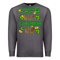 Charcoal Heather st patricks day lets get lucked up Premium Sweatshirt - RanaPortraitStore