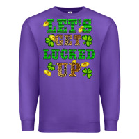 Purple st patricks day lets get lucked up Premium Sweatshirt - RanaPortraitStore