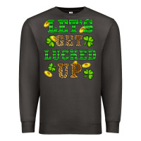 Smoke st patricks day lets get lucked up Premium Sweatshirt - RanaPortraitStore