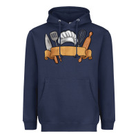 Navy customized chef tools Heavyweight Hoodie - MaliasSmallBusiness