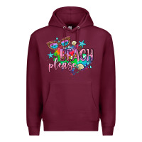 Burgundy beach please Premium Hoodie - AdoDesignShop