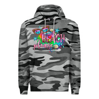Slate Camo beach please Premium Hoodie - AdoDesignShop