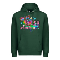 Sports Green beach please Premium Hoodie - AdoDesignShop