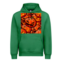 Emerald halloween pumpkin seamless pattern Urban Hoodie - BundleAndBundleShop