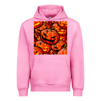 Fuchsia Pink halloween pumpkin seamless pattern Urban Hoodie - BundleAndBundleShop