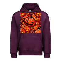 Mauve Wine halloween pumpkin seamless pattern Urban Hoodie - BundleAndBundleShop