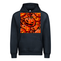 Navy halloween pumpkin seamless pattern Urban Hoodie - BundleAndBundleShop