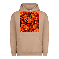 Pigment Burro halloween pumpkin seamless pattern Urban Hoodie - BundleAndBundleShop