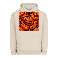Pigment French Oak halloween pumpkin seamless pattern Urban Hoodie - BundleAndBundleShop