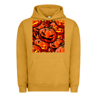 Pigment Peanut Butter halloween pumpkin seamless pattern Urban Hoodie - BundleAndBundleShop