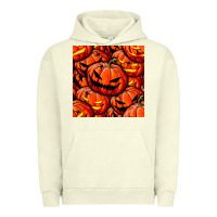 Pigment Pistachio halloween pumpkin seamless pattern Urban Hoodie - BundleAndBundleShop