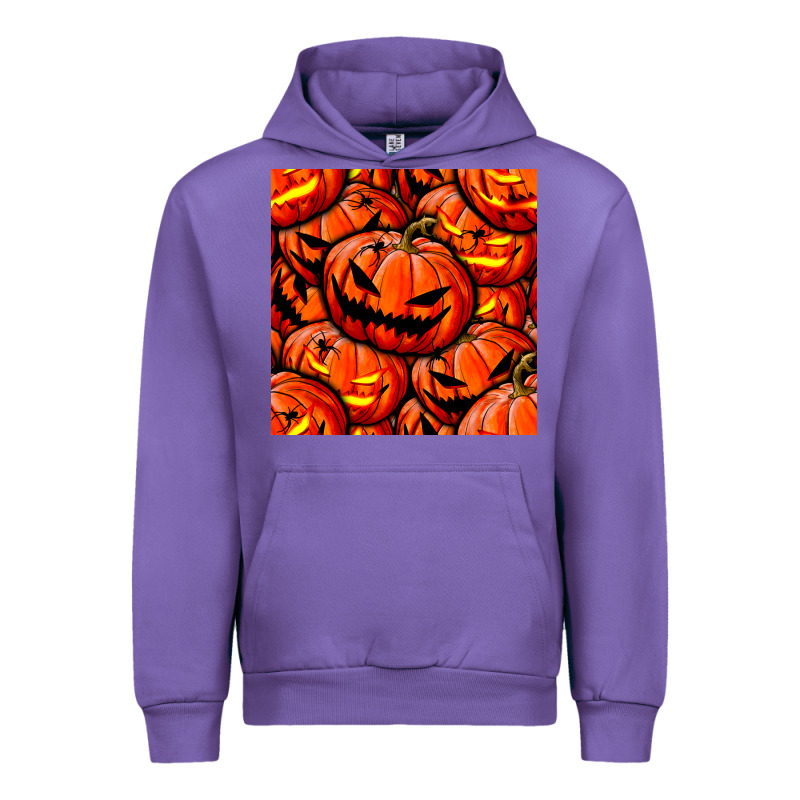 Halloween Pumpkin Seamless Pattern Urban Hoodie by BundleAndBundleShop | Teevron