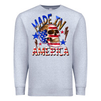 Heather Grey made in america Premium Sweatshirt - texasbilliewilder