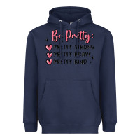 Navy be pretty strong brave kind Heavyweight Hoodie - MaliasSmallBusiness