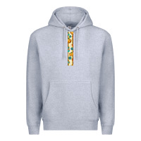 Heather Grey pumpkin caffee Premium Hoodie - BundleAndBundleShop
