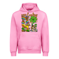 Fuchsia Pink one lucky mama Urban Hoodie - AdoDesignShop