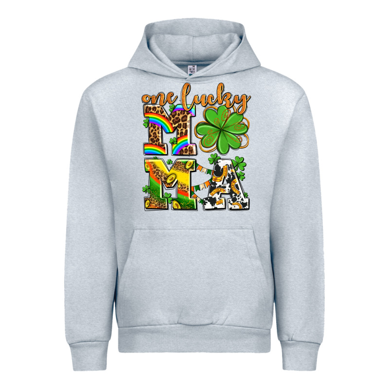 One Lucky Mama Urban Hoodie by AdoDesignShop | Teevron