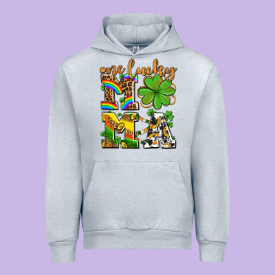 One Lucky Mama Urban Hoodie Designed By Adodesignshop