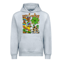 Heather Grey one lucky mama Urban Hoodie - AdoDesignShop
