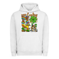 Pigment Lunar Rock one lucky mama Urban Hoodie - AdoDesignShop