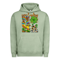 Pigment Oil Green one lucky mama Urban Hoodie - AdoDesignShop