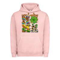 Pigment Salmon one lucky mama Urban Hoodie - AdoDesignShop