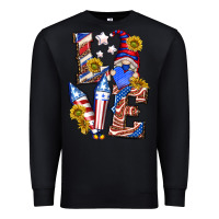 Black love 4th of july with gnome Premium Sweatshirt - texasbilliewilder