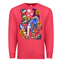 Cardinal love 4th of july with gnome Premium Sweatshirt - texasbilliewilder