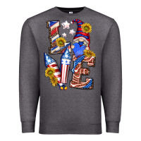 Charcoal Heather love 4th of july with gnome Premium Sweatshirt - texasbilliewilder