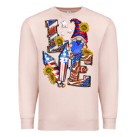 Pale Pink love 4th of july with gnome Premium Sweatshirt - texasbilliewilder