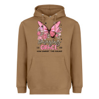 Toasted Coconut amazing grace how sweet the sound butterfly Heavyweight Hoodie - MaliasSmallBusiness