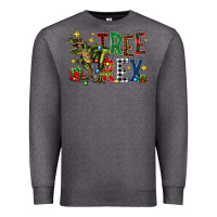 Charcoal Heather tree rex coffee drink Premium Sweatshirt - Zillion Design Studio