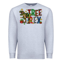 Heather Grey tree rex coffee drink Premium Sweatshirt - Zillion Design Studio