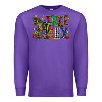 Purple tree rex coffee drink Premium Sweatshirt - Zillion Design Studio