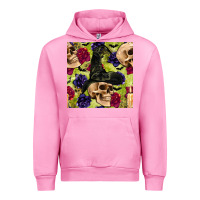 Fuchsia Pink halloween witch skull seamless pattern Urban Hoodie - BundleAndBundleShop