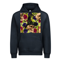 Navy halloween witch skull seamless pattern Urban Hoodie - BundleAndBundleShop