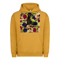 Pigment Peanut Butter halloween witch skull seamless pattern Urban Hoodie - BundleAndBundleShop