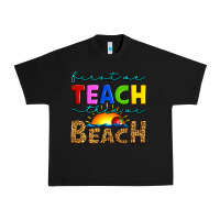 Black first we teach then we beach Urban Heavy Tee - Artiststas