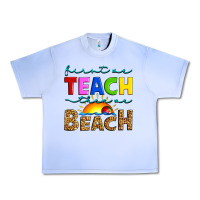 Grape Ice first we teach then we beach Urban Heavy Tee - Artiststas